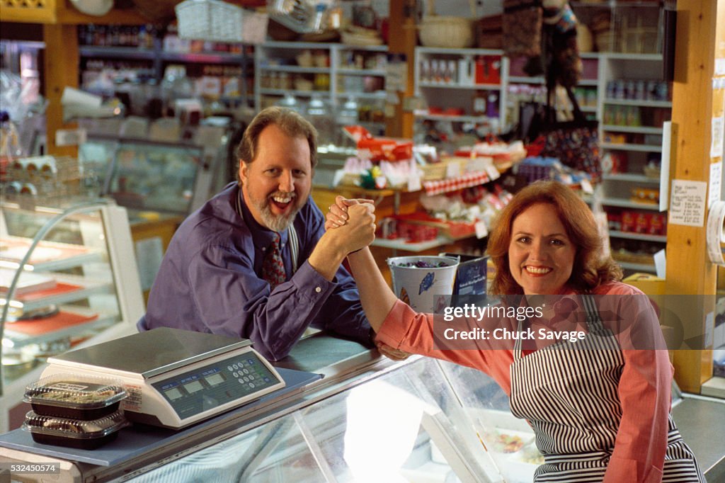 Successful Business Partners Grasping Hands