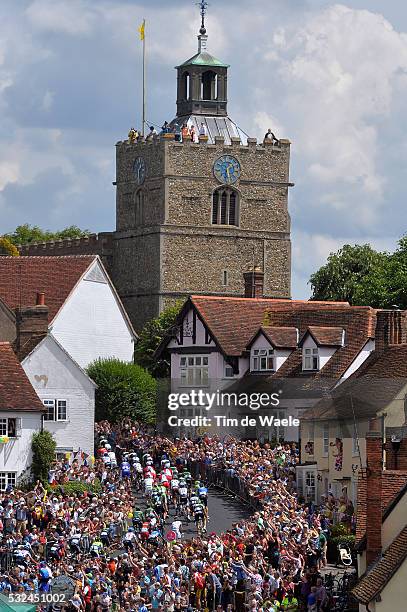 101th Tour de France / Stage 3 Illustration Illustratie / Peleton Peloton / FINCHINGFIELD City Ville Stad / Public Publiek Spectators / Fans...