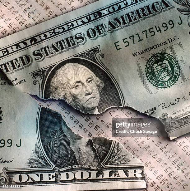 frowning george on a weak dollar - capitalismo foto e immagini stock