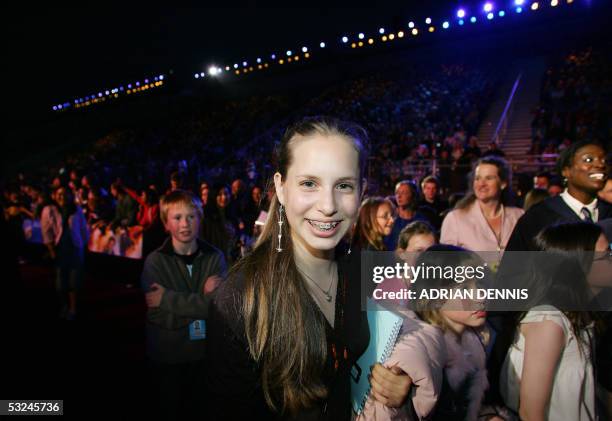 Edinburgh, UNITED KINGDOM: Daniella Hayman of South Africa attends the launch of the new J.K. Rowling book "Harry Potter and the Half-Blood Prince"...