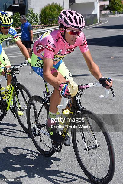 98th Tour of Italy 2015 / Stage 17 CONTADOR Alberto Pink Leader Jersey / Ravitaillement Bevoorrading / Banana Banaan / Tirano - Lugano / Giro Tour...