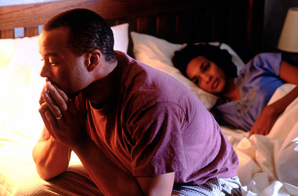 Meet the Thika Town Man with 7 Employed Wives Despite Only Completing High School. What's His Secret? 5 marital problems - black man married to many wives stock pictures, royalty-free photos & images