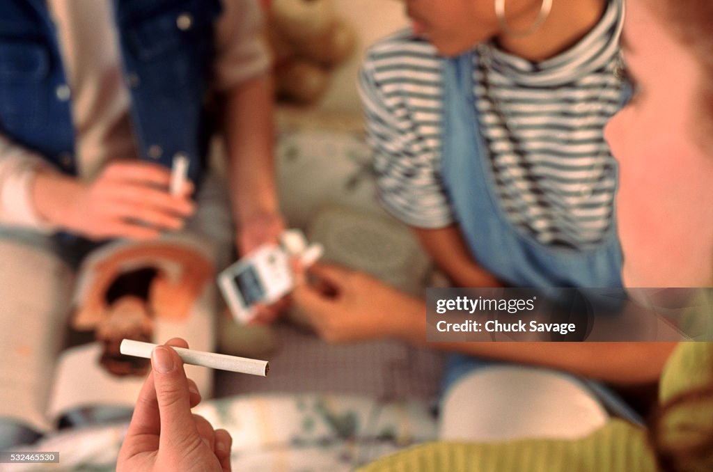 Children smoking