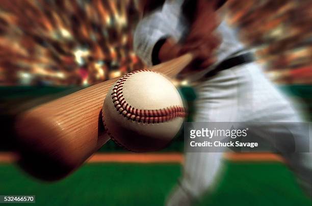 batter hitting homerun - home run stock pictures, royalty-free photos & images