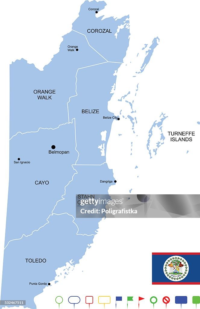 Map of Belize