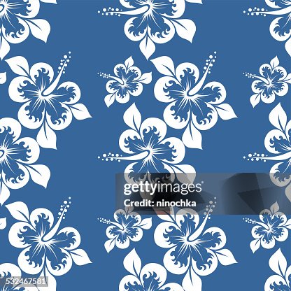 Hibiscus seamless pattern Hibiscus seamless pattern