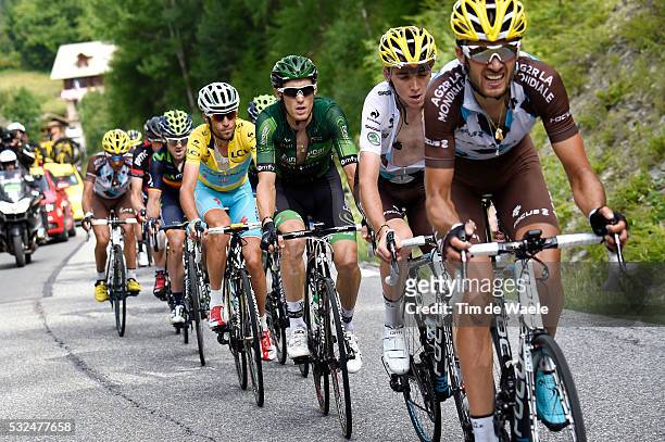 101th Tour de France / Stage 14 GASTAUER Ben / BARDET Romain White Young Jersey / ROLLAND Pierre / NIBALI Vincenzo Yellow Leader Jersey / Grenoble -...