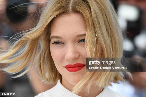 Actress Lea Seydoux attends 'It's Only The End Of The World ' during the Photocall - The 69th Annual Cannes Film Festival on May 19, 2016 in Cannes, .
