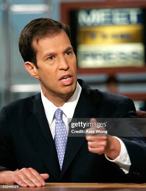 Republican National Committee Chairman Ken Mehlman speaks on NBC's 'Meet the Press' July 17, 2005 during a taping at the NBC studios in Washington,...