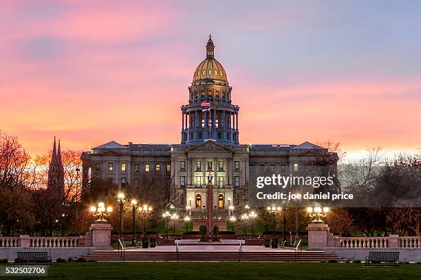 capitol building, denver, colorado, america - denver landmarks stock pictures, royalty-free photos & images