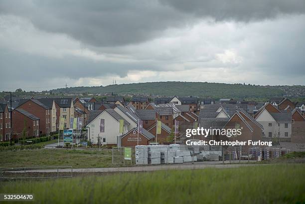 The reclaimed land of the former Orgreave Coking plant which has now been redeveloped for modern housing as the coking plant was the focal point of...