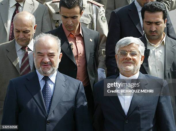 Iraqi Prime Minister Ibrahim Jaafari and Iranian Vice-President Mohammad Reza Aref leave Tehran's Mehrabad airport to the northeast city of Mashad,...