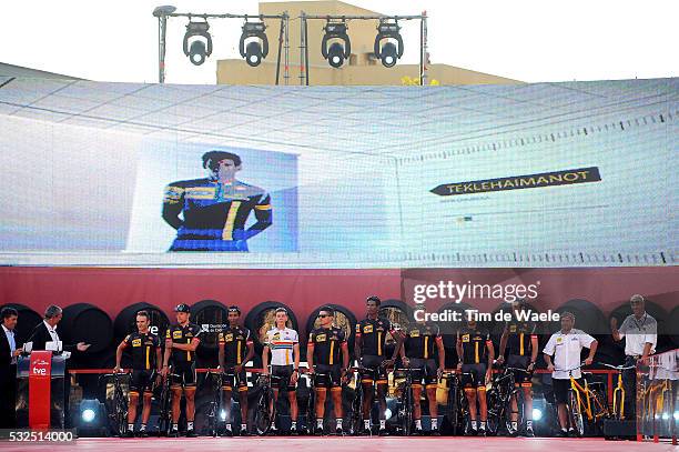 69th Tour of Spain 2014 / Team Presentation Team MTN Qhubeka / PARDILLA Sergio / CIOLEK Gerald / KUDUS Merhawi / MEINTJES Louis / SBARAGLI Kristian /...