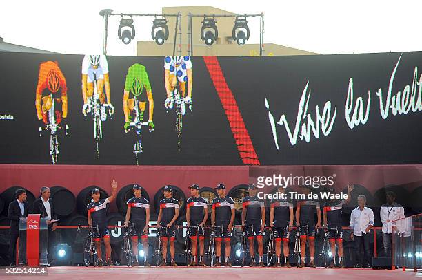 69th Tour of Spain 2014 / Team Presentation Team IAM Cycling / AREGGER Marcel / FUMEAUX Jonathan / HINAULT Sebastien / KLEMME Dominic / LANG Pirmin /...