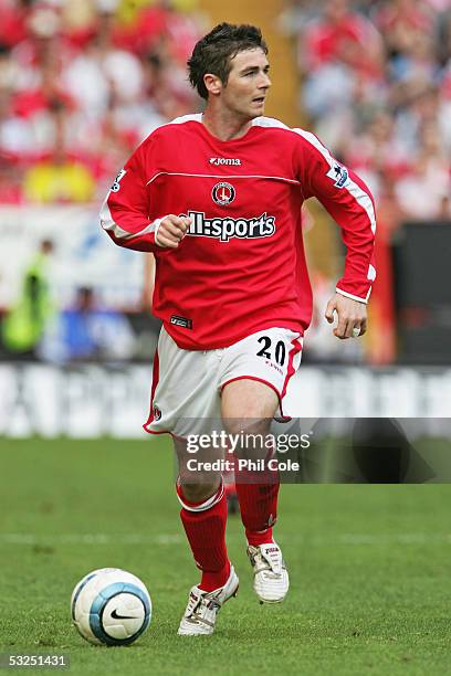 Bryan Hughes of Charlton Athletic in action during the Barclays Premiership match between Charlton Athletic and Crystal Palace at The Valley on May...