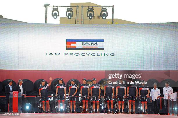 69th Tour of Spain 2014 / Team Presentation Team IAM Cycling / AREGGER Marcel / FUMEAUX Jonathan / HINAULT Sebastien / KLEMME Dominic / LANG Pirmin /...