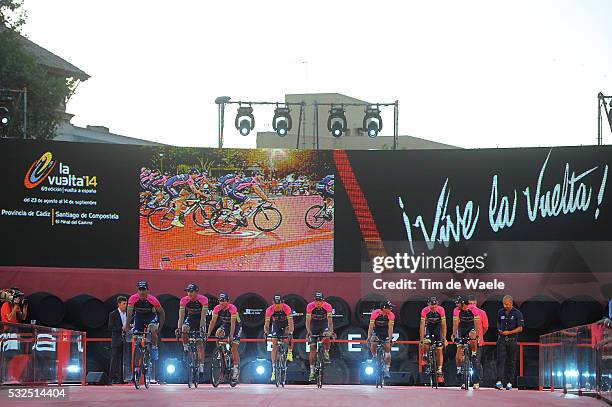 69th Tour of Spain 2014 / Team Presentation Team Lampre Merida / CONTI Valerio / ANACONA Winner / CUNEGO Damiano / FAVILLI Elia / FERRARI Roberto /...