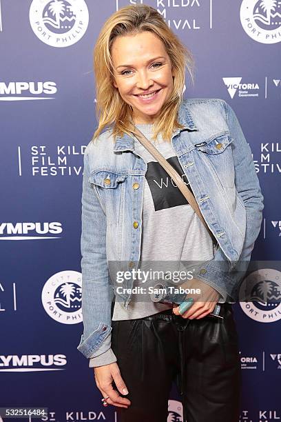 Carla Bonner attends Opening Night of the St Kilda Film Festival at the Palais Theatre on May 19, 2016 in St Kilda, Australia.