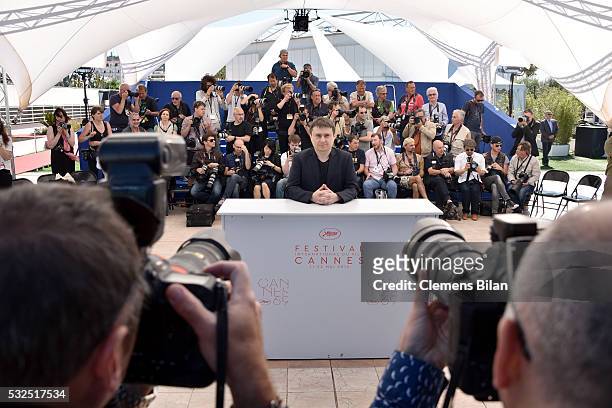 Cristian Mungiu attends the "Graduation " Photocall during the 69th annual Cannes Film Festival at the Palais des Festivals on May 19, 2016 in...