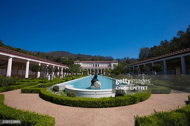 getty villa - getty centre fotografías e imágenes de stock