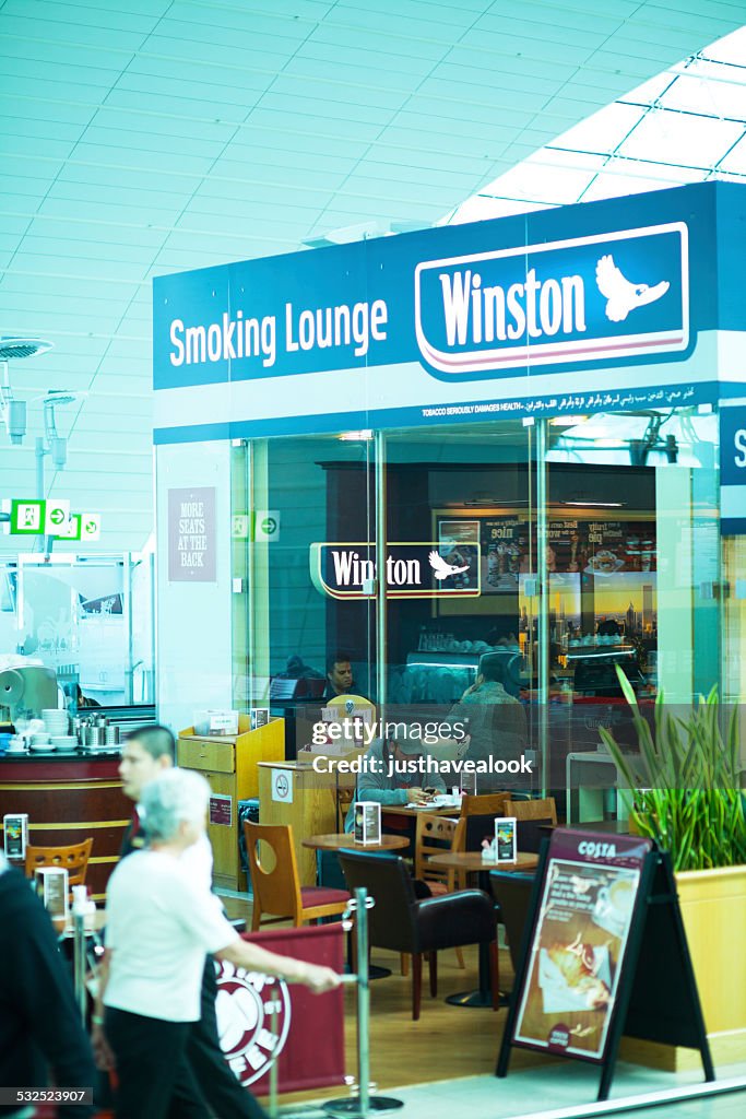 Cafe and smoking lounge