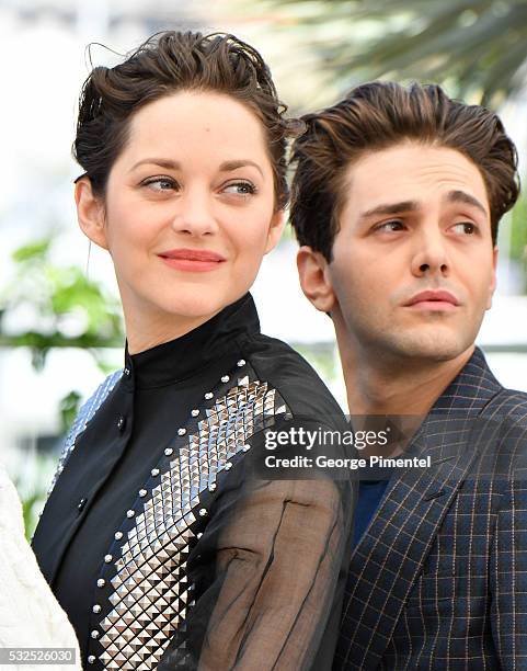 Actress Marion Cotillard and director Xavier Dolan attend 'It's Only The End Of The World ' during the Photocall - The 69th Annual Cannes Film...