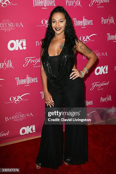 Crystal Renay Smith arrives at the OK! Magazine's So Sexy LA at the Skybar at Mondrian on May 18, 2016 in West Hollywood, California.