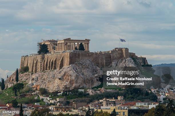 acropolis of athens - capodanno 個照片及圖片檔