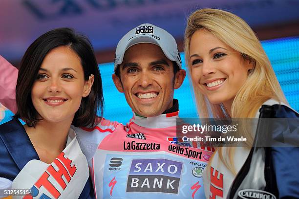 94th Giro Italia 2011/ Stage 13 Podium / CONTADOR Alberto Pink Jersey / Celebration Joie Vreugde / Spilimbergo - Grossglockner / Tour of Italie /...