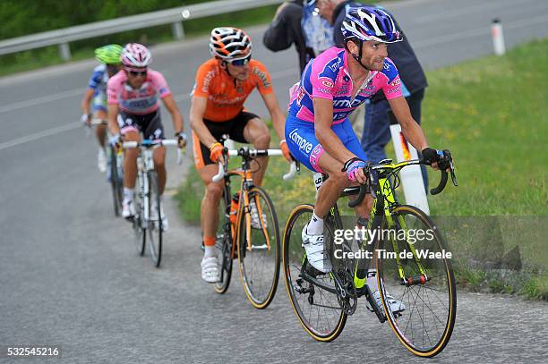 94th Giro Italia 2011/ Stage 13 SCARPONI Michele / ANTON HERNANDEZ Igor / CONTADOR Alberto Pink Jersey / Vincenzo NIBALI / Spilimbergo -...