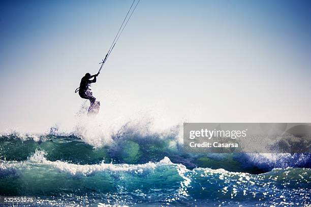 kiteboarding - kite stock pictures, royalty-free photos & images