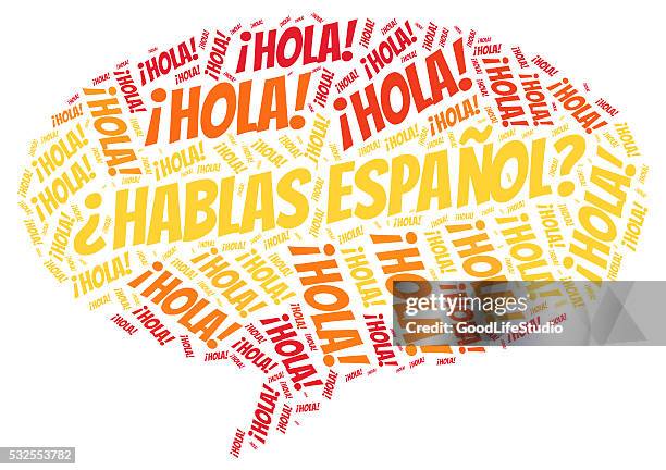 spannish language - spanish culture stock illustrations
