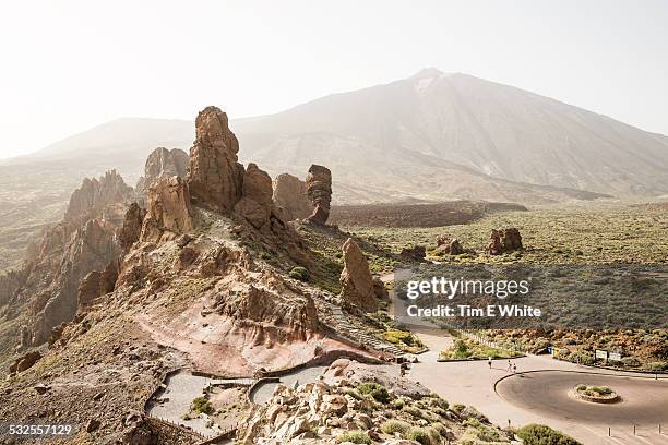 roques de garcia, tenerife, spain - el teide national park stock pictures, royalty-free photos & images