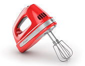 Red kitchen mixer.