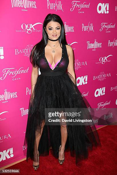 Golnesa "GG" Gharachedaghi arrives at the OK! Magazine's So Sexy LA at the Skybar at Mondrian on May 18, 2016 in West Hollywood, California.