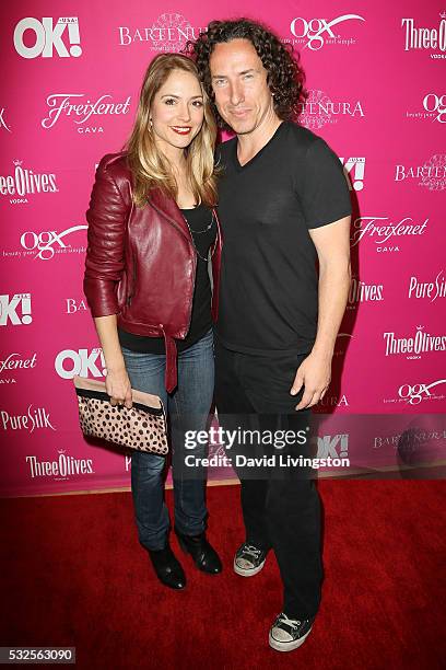 Actress Brooke Nevin and Michael Traynor arrive at the OK! Magazine's So Sexy LA at the Skybar at Mondrian on May 18, 2016 in West Hollywood,...