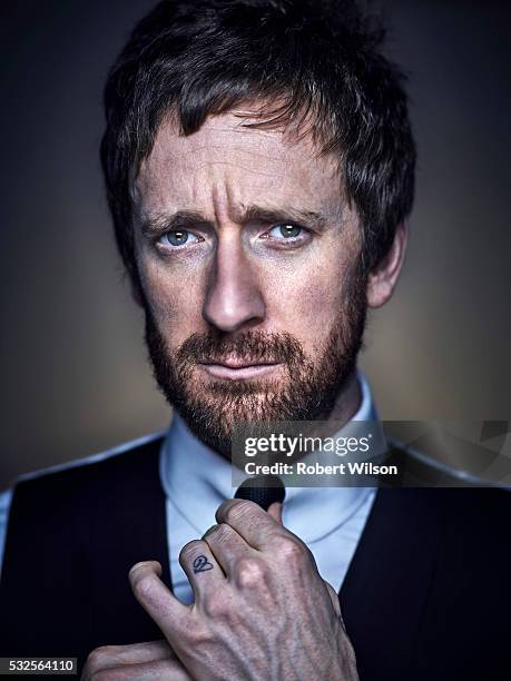 Professional road and track racing cyclist Bradley Wiggins is photographed for The Times on November 3, 2015 in London, England.