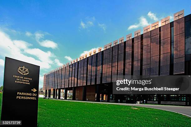 european court of justice, luxembourg - courthouse foto e immagini stock