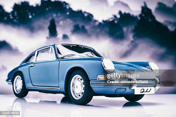 classic porsche 911 model - porsche 911 stock pictures, royalty-free photos & images