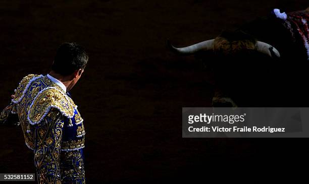 Spanish matador Jose Maria Manzanares prepares to performs a pass to a bull during a bullfighting in the northern Spanish town of Santander August 6,...