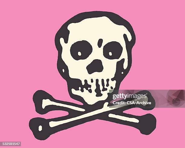 skull and crossbones - skull and crossbones stock illustrations