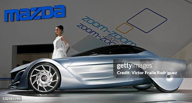 The Mazda Taiki concept car is displayed at the Auto China 2008 in Beijing April 20, 2008. Photo by Victor Fraile --- Image by © Victor Fraile