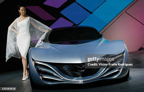 The Mazda Taiki concept car is displayed at the Auto China 2008 in Beijing April 20, 2008. Photo by Victor Fraile --- Image by © Victor Fraile
