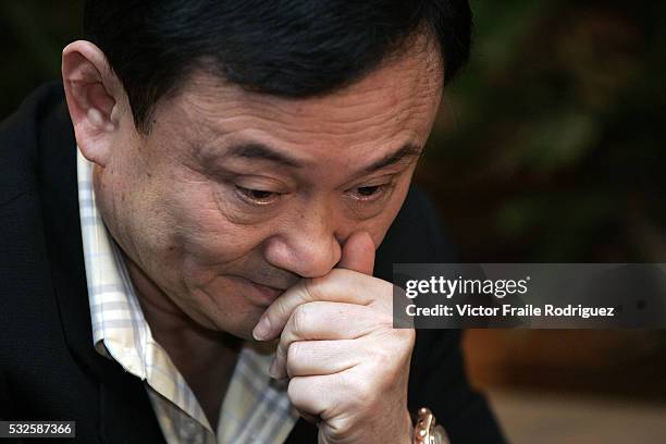 December 2007, Hong Kong, China --- Former Thai Prime Minister Thaksin Shinawatra pictured during a interview in Hong Kong. Photo by Victor Fraile...