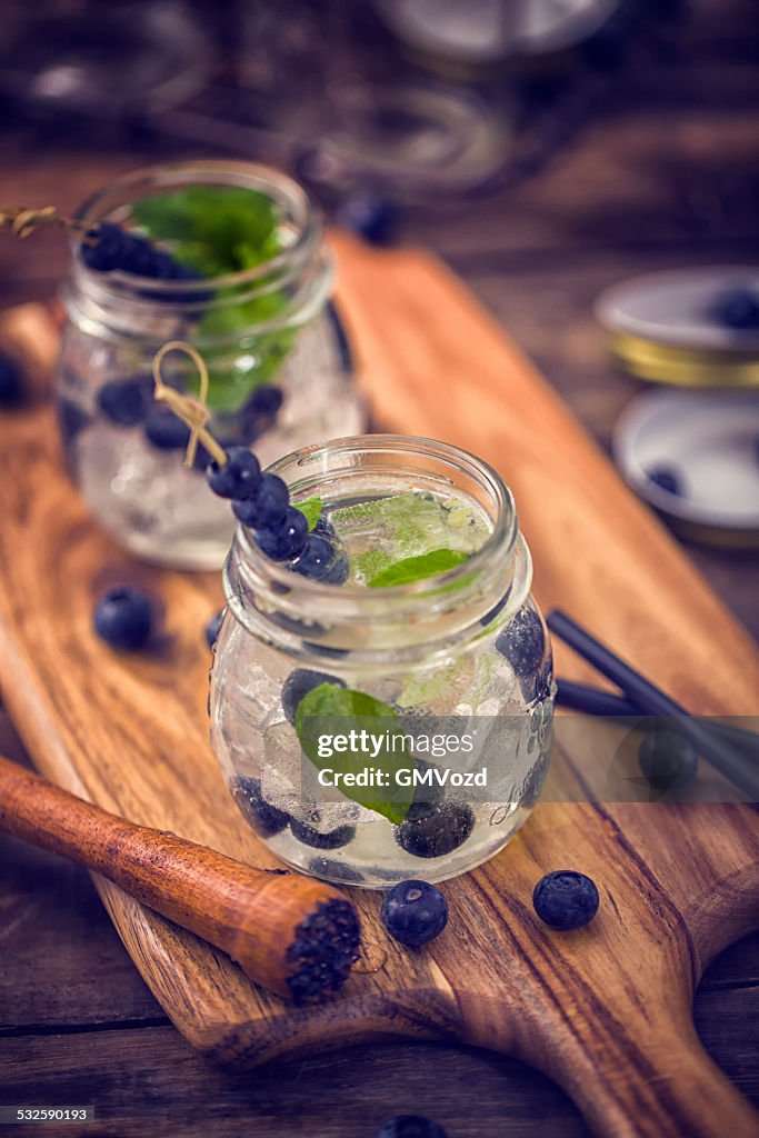 Blueberry Mojito as Fresh Summer Drink