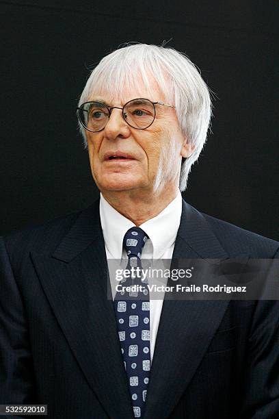 May 2007, Valencia, Spain --- Formula One supremo Bernie Ecclestone attends the launching ceremony of the Valencia F1 Urban Circuit in Valencia,...