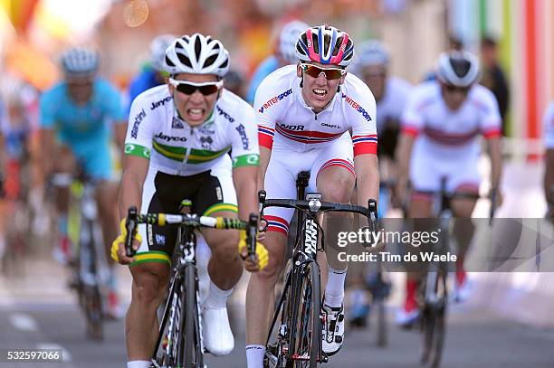 Road World Championships 2014 / Men -23 Arrival / Caleb EWAN / Kristoffer SKJERPING / Ponferrada - Ponferrada / Hommes Mannen Under U23 / WC...