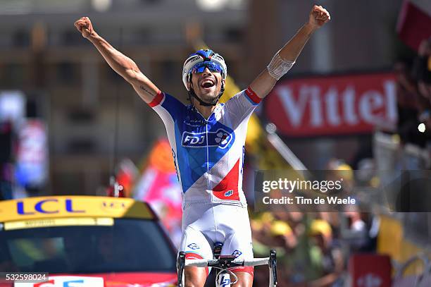 102nd Tour de France / Stage 20 Arrival / PINOT Thibaut / Celebration Joie Vreugde / Modane Valfrejus - Alpe D'Huez 1850m / Ronde van Frankrijk TDF /...
