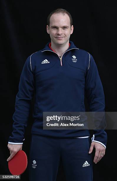 Team GB Table Tennis althlete Paul Drinkhall during the Announcement of Table Tennis Athletes Named in Team GB for the Rio 2016 Olympic Gameson at...