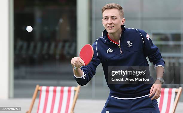 Team GB Table Tennis althlete Liam Pitchford during the Announcement of Table Tennis Athletes Named in Team GB for the Rio 2016 Olympic Games at...